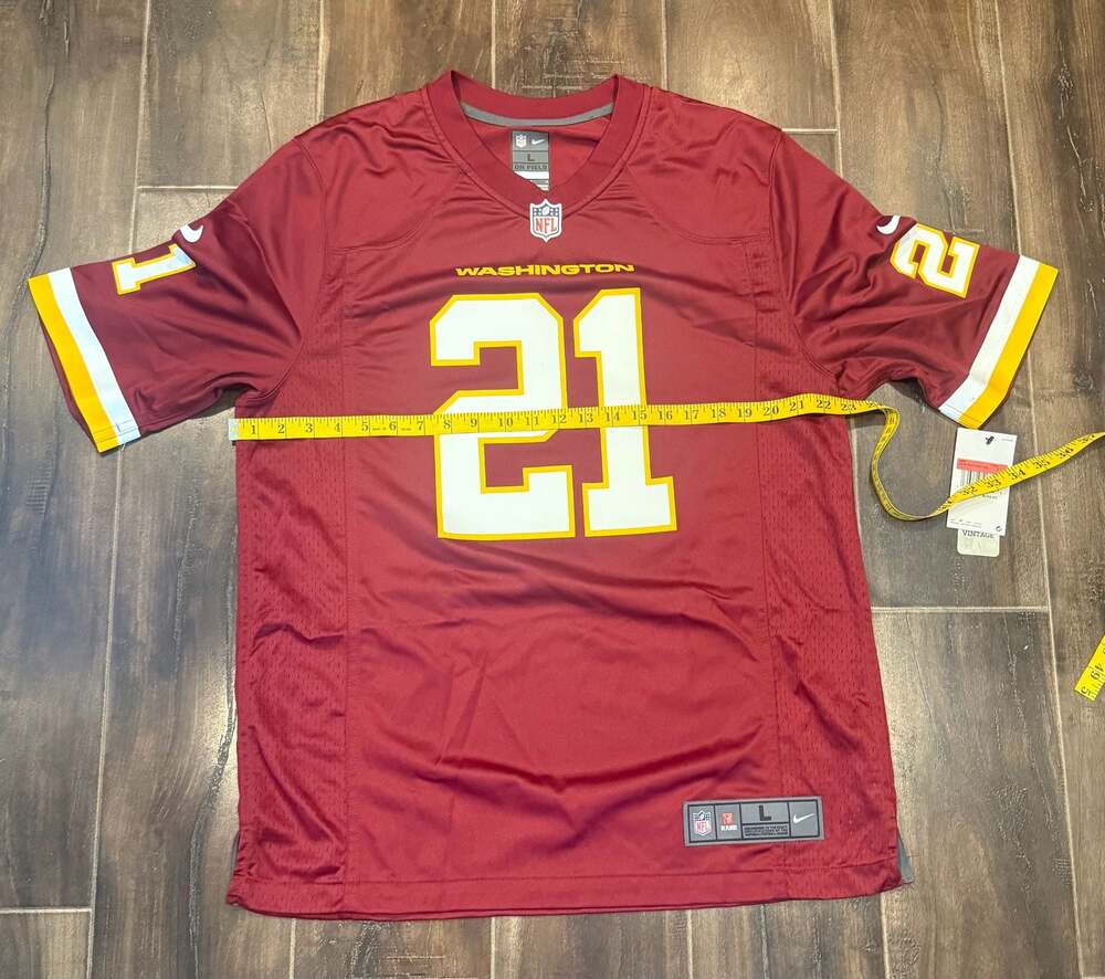 Nike Washington Sean Taylor 21 NFL Game Jersey Burgundy Size Large - Picture 5 of 8